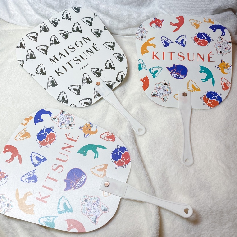 new Maison Kitsune decorative fans - Picture 5 of 5